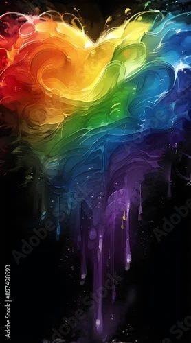 abstract rainbow background