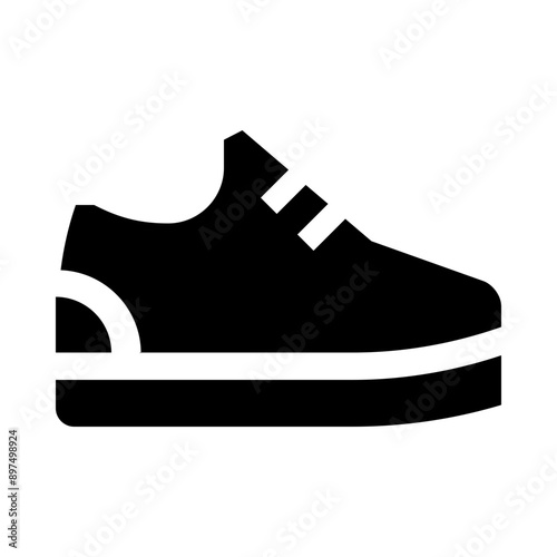 Running Sneakers Solid Icon