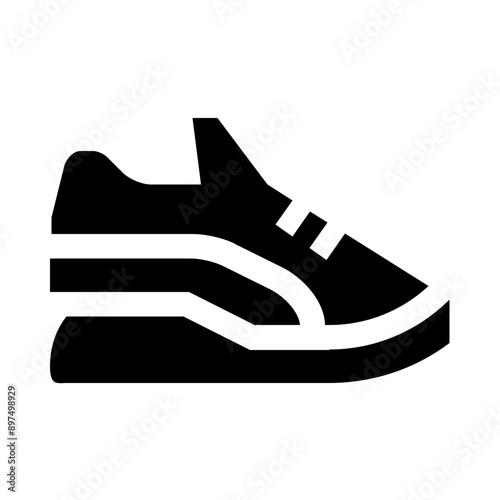 Running Sneakers Solid Icon