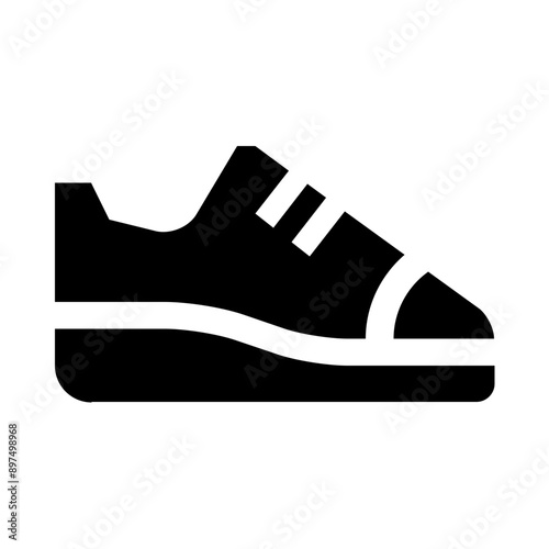 Running Sneakers Solid Icon