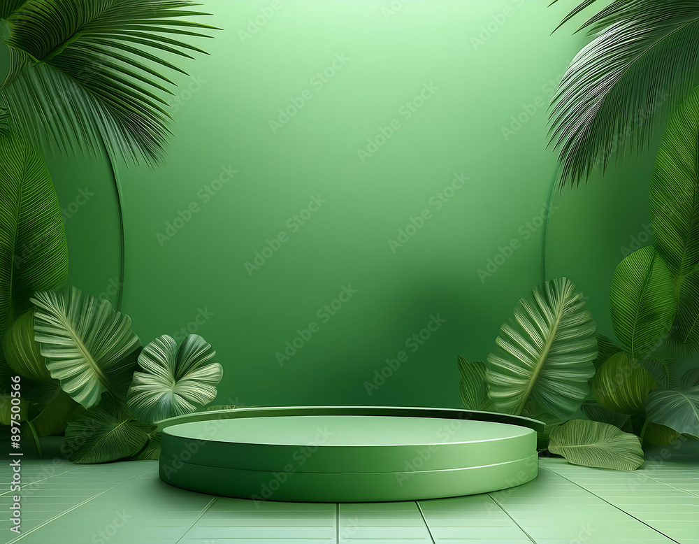 Green Jungle Podium- A nature-inspired podium with tropical plants. Suitable for eco-friend_1(223) Green Jungle Podium- A nature-inspired podium with tropical plants. Suitable for eco-friend_1(223)