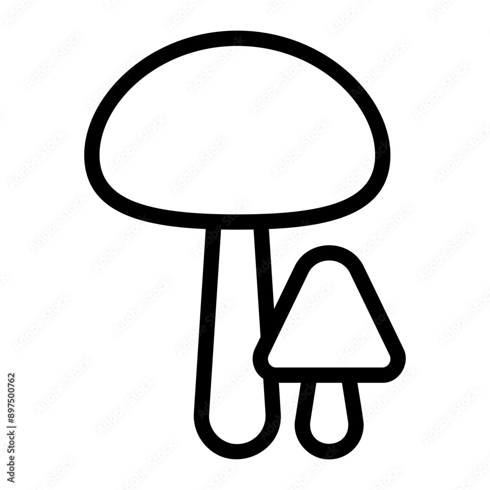 mushroom line icon mushroom line icon