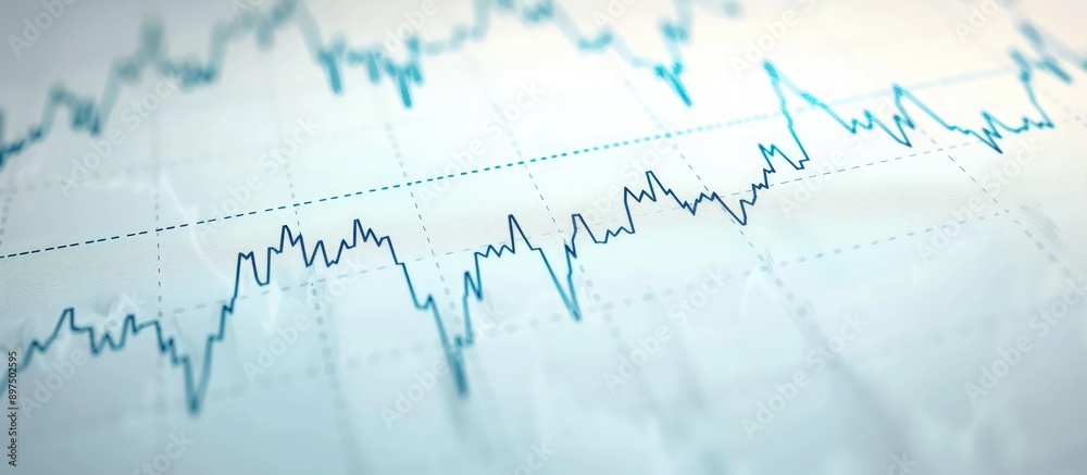 Financial chart with a smooth upward trend in stock prices, depicted in a minimalist style on a white background. Financial chart with a smooth upward trend in stock prices, depicted in a minimalist style on a white background.