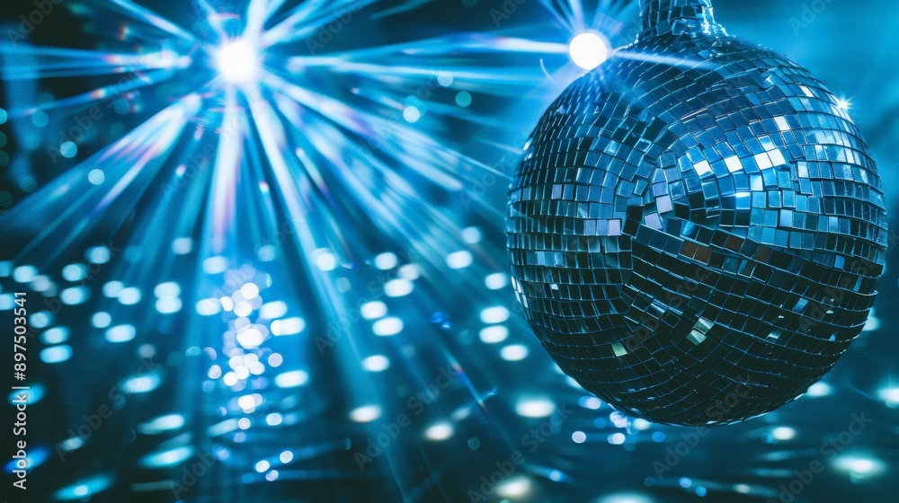Obraz premium Disco Ball in a Dark Room