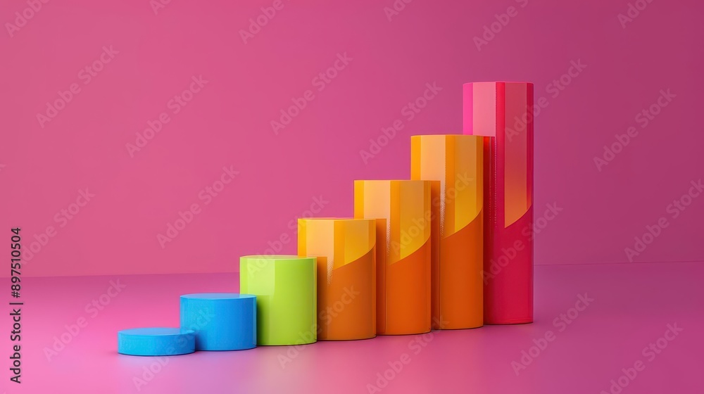 Yield sign showing path to interest accumulation, 3D rendering, vibrant colors, modern style Yield sign showing path to interest accumulation, 3D rendering, vibrant colors, modern style