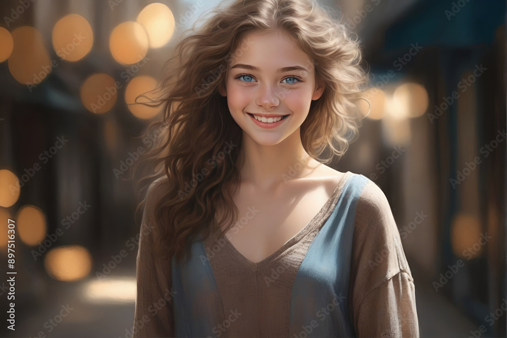 Beautiful female young model with perfect natural skin. Natural beauty, cosmetics, skin care concept