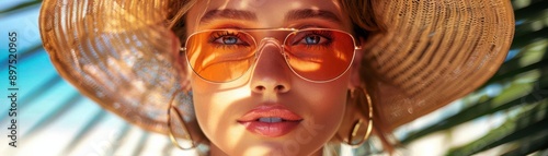 Detailed summer outfits with vibrant colors and light fabrics