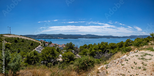 Fototapeta Naklejka Na Ścianę i Meble -  Croatia. Beautiful nature and landscape. A perfect summer holidays travel destination. Beach croatia sea nature beauty.