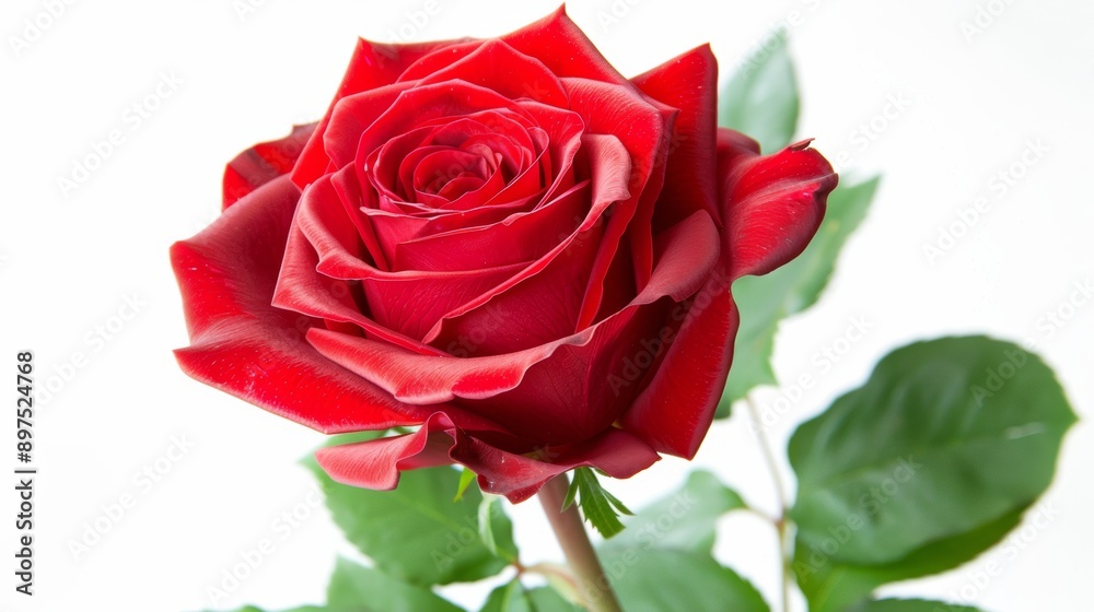 A professional photograph of a classic red rose in full bloom, shot with a DSLR camera and softbox lighting, set against a plain white background. A professional photograph of a classic red rose in full bloom, shot with a DSLR camera and softbox lighting, set against a plain white background.