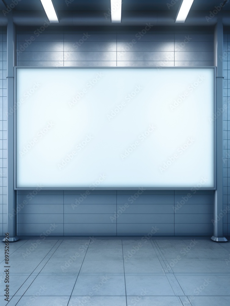 A sleek, high-tech room with a glowing screen on the wall. A sleek, high-tech room with a glowing screen on the wall.