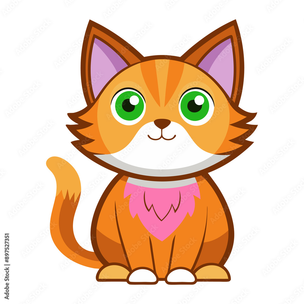 Obraz premium cat sticker image colorful style