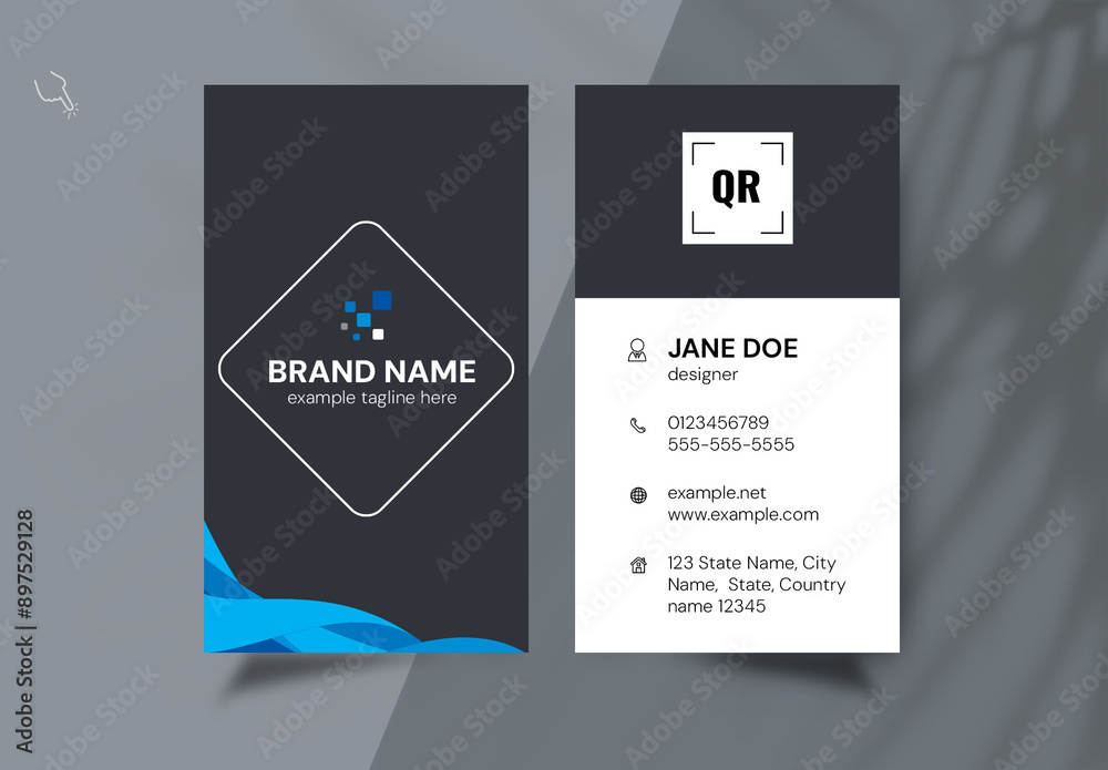 Lead Card Design Business Card Layout Stock Template | Adobe Stock