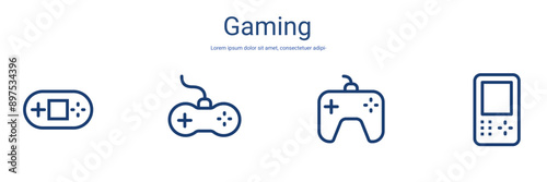Game icon set. Player, chess, multiplayer, casino and mobile game icons.