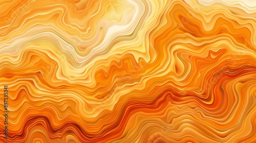 Abstract background with wavy orange lines flowing, creating a sense of movement and energy