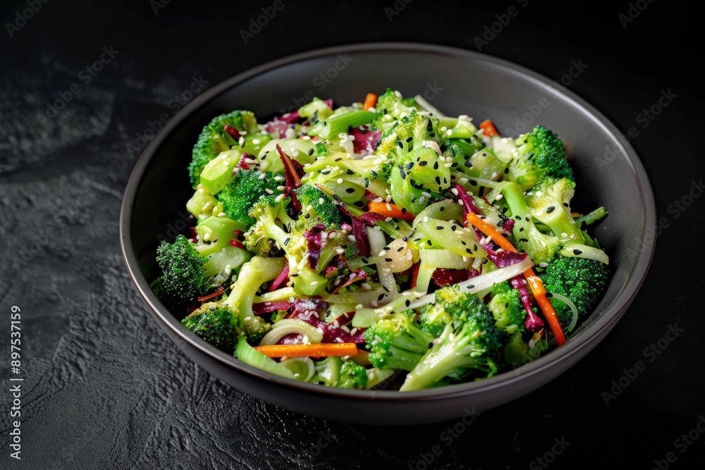 Crunchy Carrots Daikon Broccoli Plating Crunchy Carrots Daikon Broccoli Plating