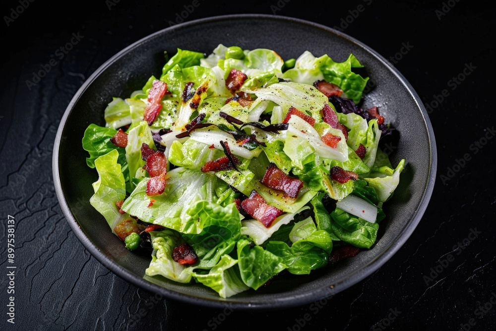 Fresh Greens with Bacon Vinaigrette