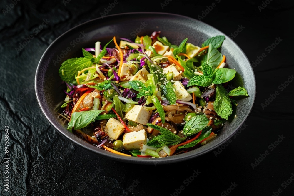 Healthy Salad Option with Young Jackfruit and Tofu Healthy Salad Option with Young Jackfruit and Tofu