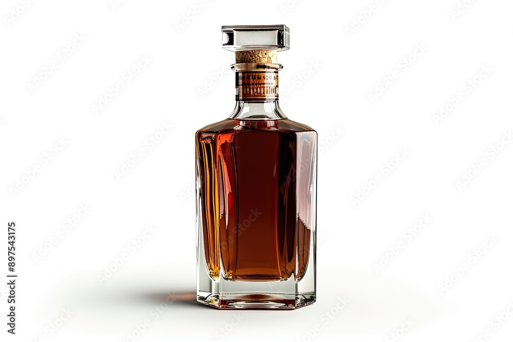 Whiskey bottle isolated with white background and clipping path Whiskey bottle isolated with white background and clipping path