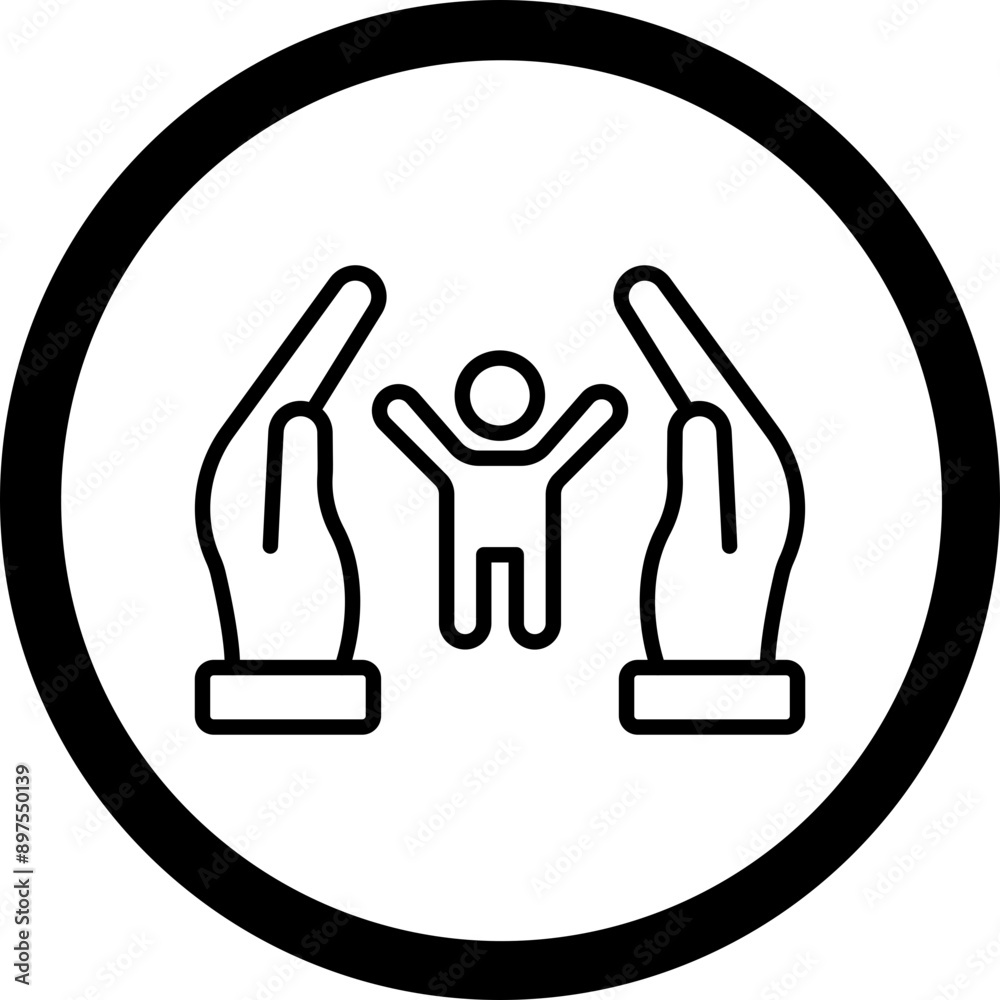 Fototapeta premium Human Rights Icon Design