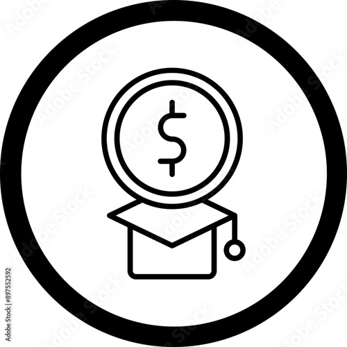 Education Cost Icon Design