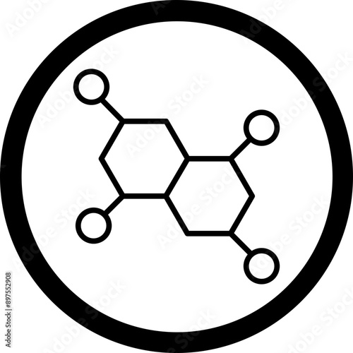 Chemical Bond Icon Design