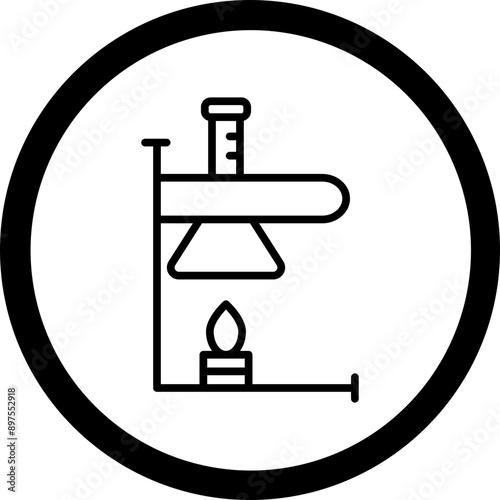 Bunsen Burner Icon Design