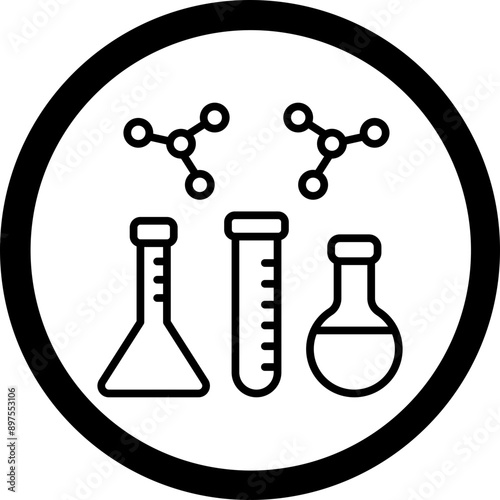 Chemical Sustances Icon Design