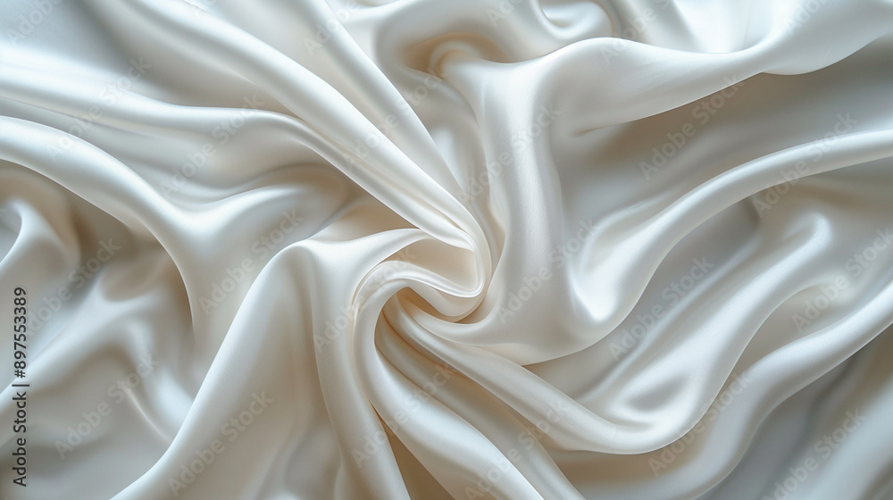 white satin fabric texture, luxurious shiny silk cloth, background with soft waves, beautiful white background. white satin fabric texture, luxurious shiny silk cloth, background with soft waves, beautiful white background.