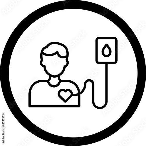 Donor Vector Icon Design