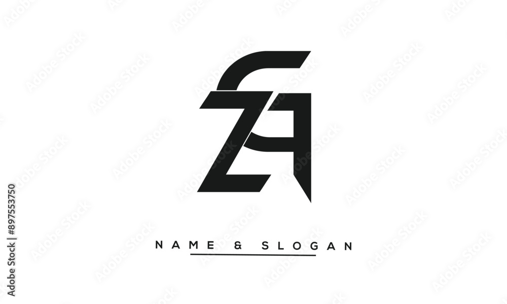 ZG, GZ, Z, G Abstract Letters Logo Monogram ZG, GZ, Z, G Abstract Letters Logo Monogram