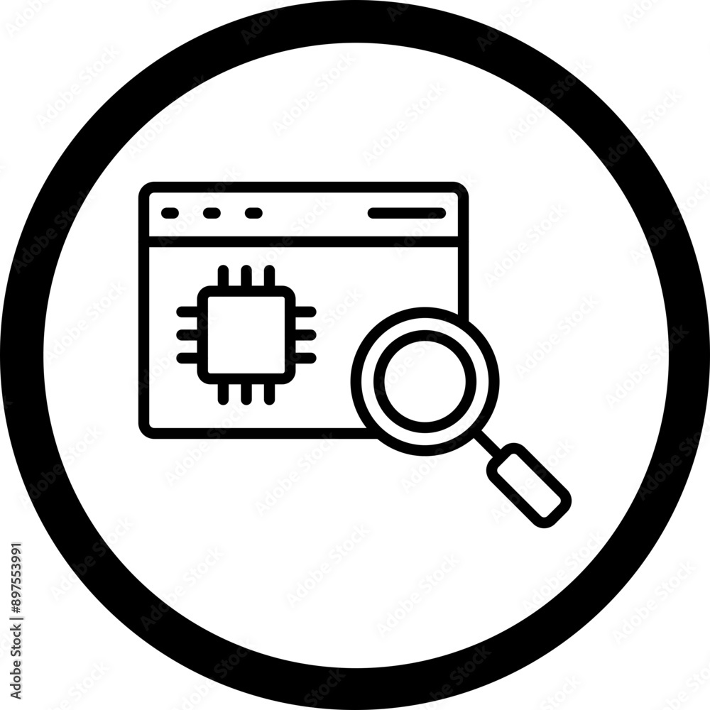 Web Search Vector Icon Design Web Search Vector Icon Design