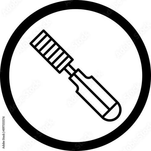 Chisel Vector Icon Design