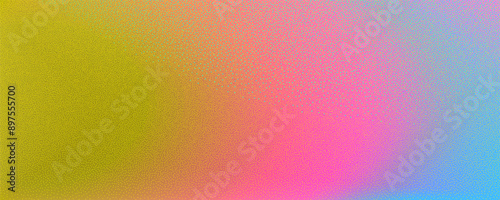Abstract background featuring a holographic blur with a color gradient.Vector grain noise texture, and watercolor blend.Neon iridescent colors creating a smooth gradation effect.