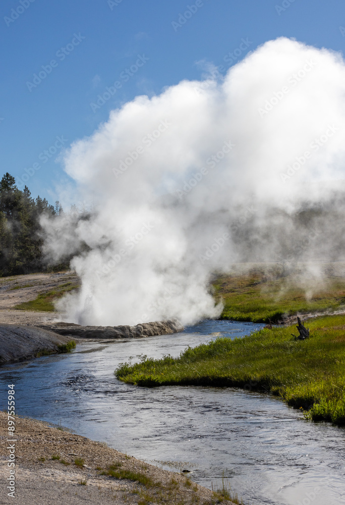 Hydrothermal Pool in Yellowstone Hydrothermal Pool in Yellowstone