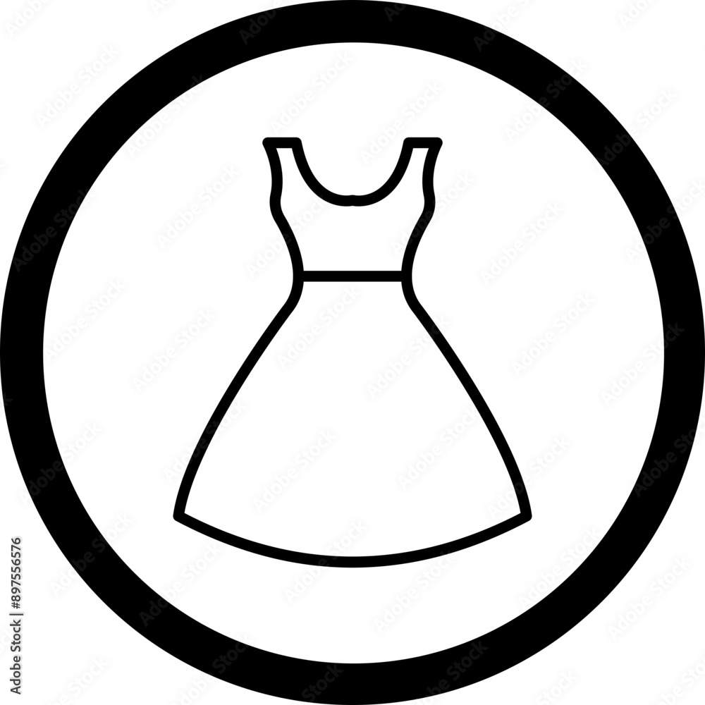 Woman Clothes Icon Design