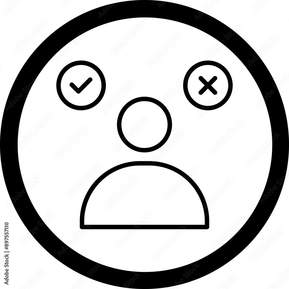 Obraz premium Decision Making Icon Design