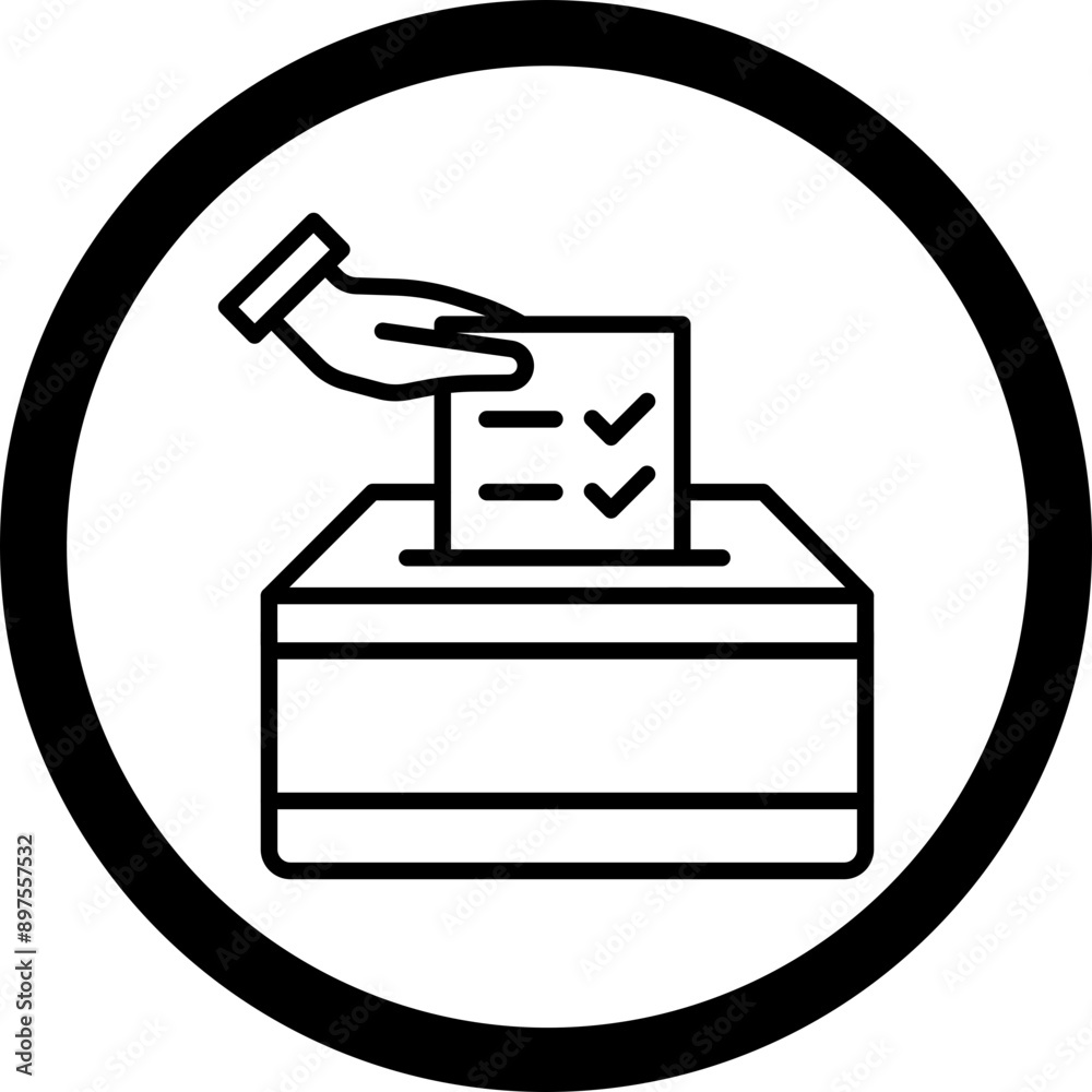 Fototapeta premium Vote Icon Design