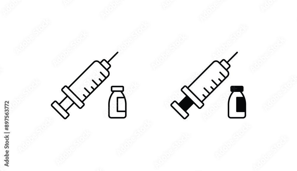 Vaccination icon design with white background stock illustration Vaccination icon design with white background stock illustration