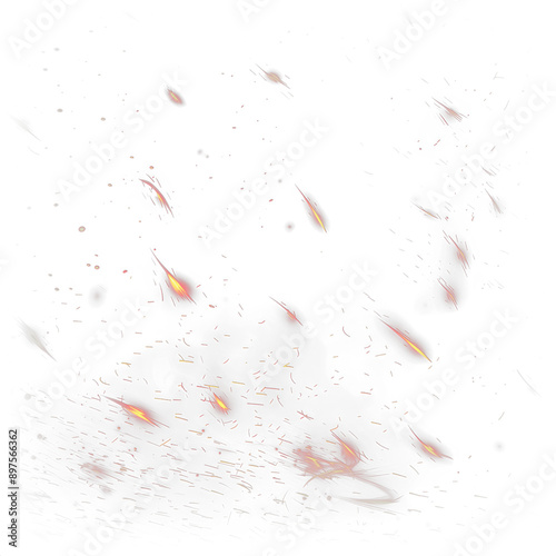 Quadro su tela Fire spark transparent png