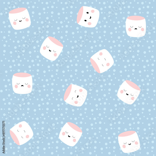 Cute Seamless Pattern With Tea Coffee cups for kids and teenagers for Printing and Social Media