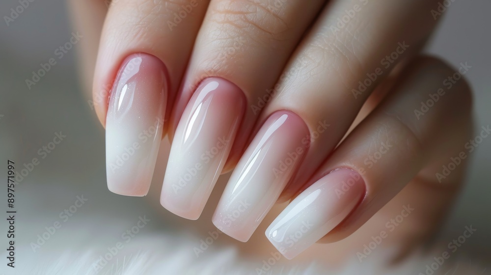 Elegant French Ombre Nails, Perfect for Bridal Manicures, Nail Art Design for Special Occasions, Weddings, Events Elegant French Ombre Nails, Perfect for Bridal Manicures, Nail Art Design for Special Occasions, Weddings, Events