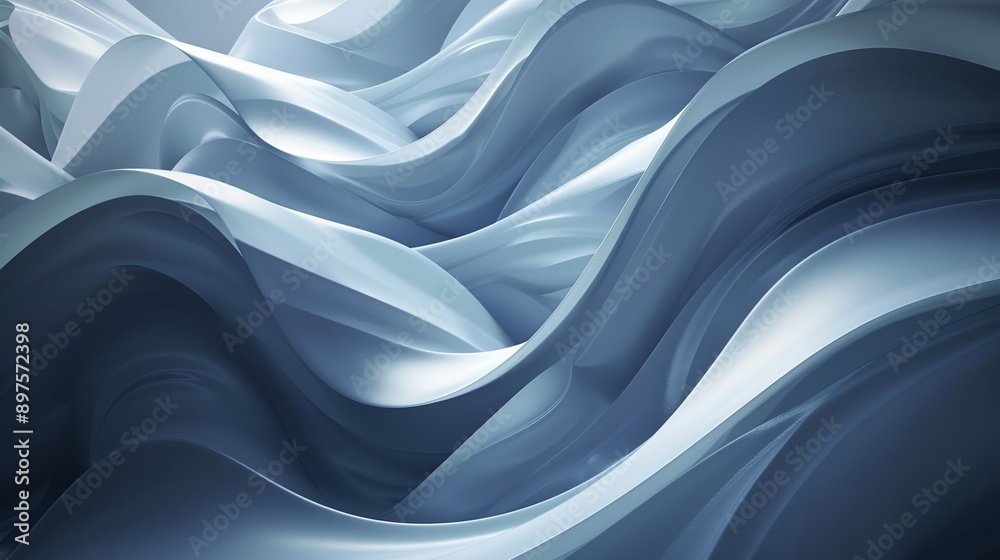 Obraz premium Smooth line abstract background with a wavy pattern, perfect for websites and presentations