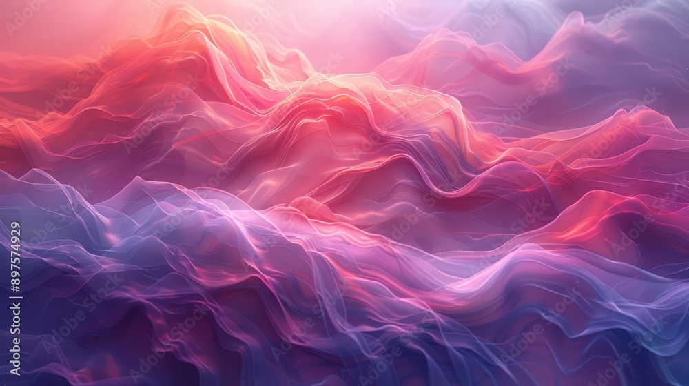 Obraz premium beautiful and colorful smoke, fog background, main colors are blue, red and orange 