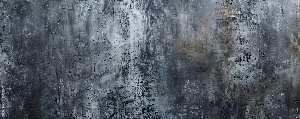 A rugged zinc background with distressed textures and a raw, industrial feel, providing a unique and edgy look.