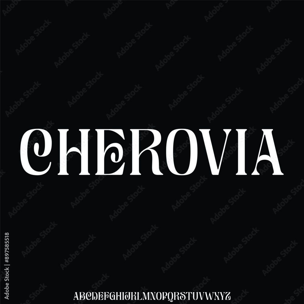 Obraz premium modern and elegant alphabet font vector set