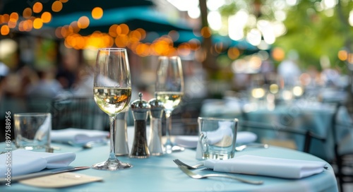 Outdoor Dinner Table Setting