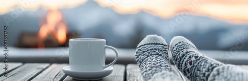 Cozy Winter Evening With A Warm Drink