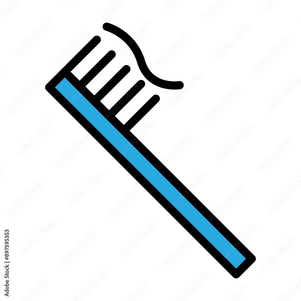 Toothbrushing Vector Filled Icon Design