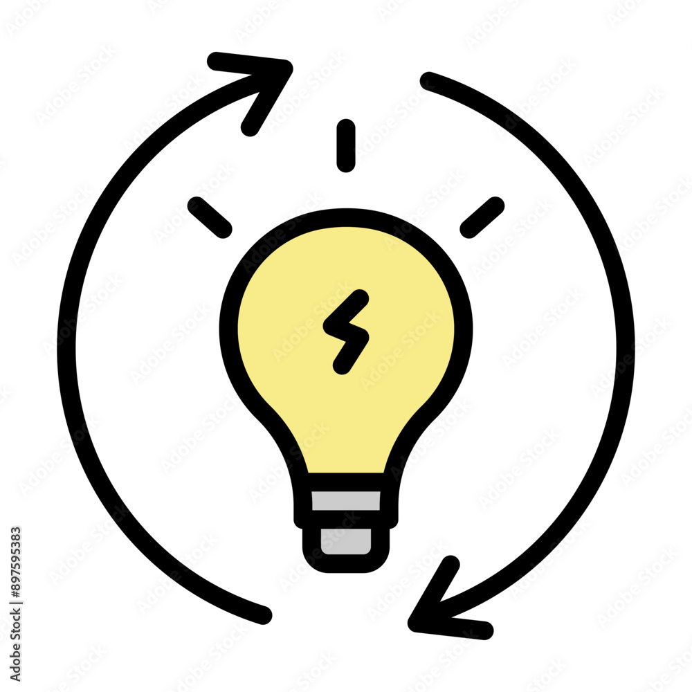 Energy Consumption Vector Filled Icon Design Energy Consumption Vector Filled Icon Design