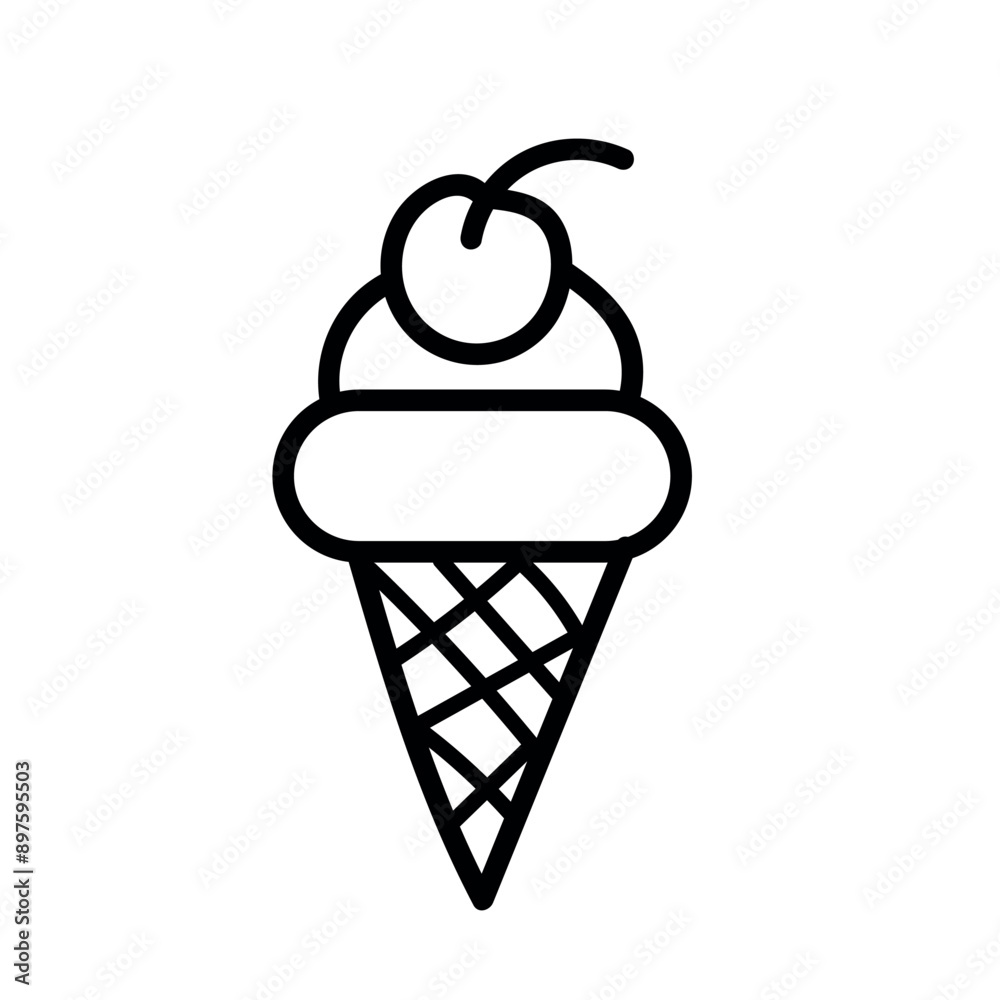 cone ice-cream icon,vector illustration isolated on white background. Vintage stock image. cone ice-cream icon,vector illustration isolated on white background. Vintage stock image.